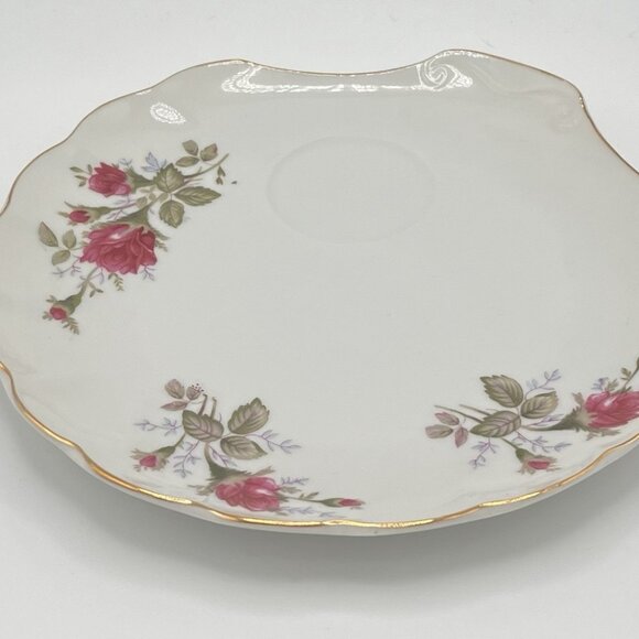 Norcrest Fine China Japan Floral Rose Tea Cup & Scallop Saucer Set Vintage Boho - Picture 3 of 11